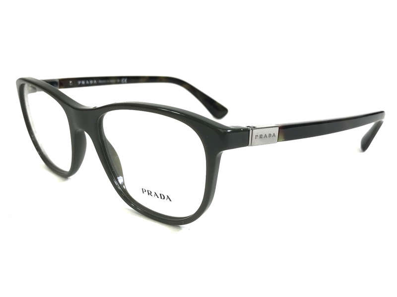 Prada Eyeglasses Frames VPR29S UF8-1O1 Havana Brown Green Tortoise 54-19-140 gallery