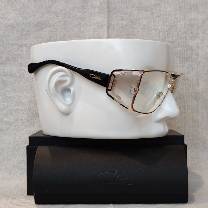 CAZAL LEGENDS 955 Havana Clear-Gold Black Temple Sunglasses Unisex Eyewear +Case