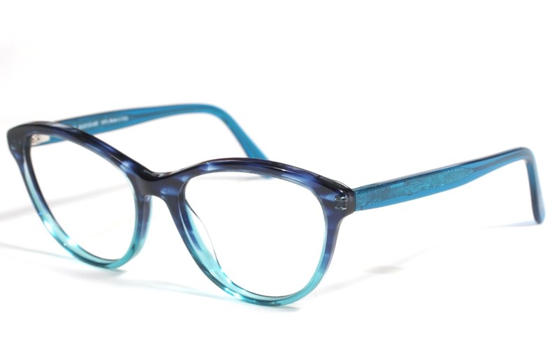 Maui Jim Eyeglasses MJO2123-08E Blue Fade to Aqua Cat Eye Italy 52[]18 135 #M85