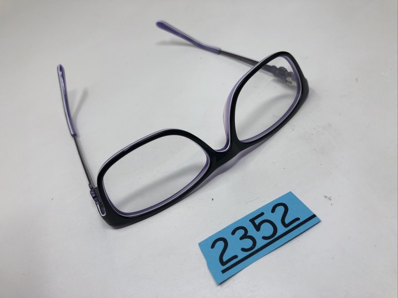 HELLO KITTY EYEGLASS FRAME HK 257-3 46-15-125 black purple flex hinge kids 2352 gallery