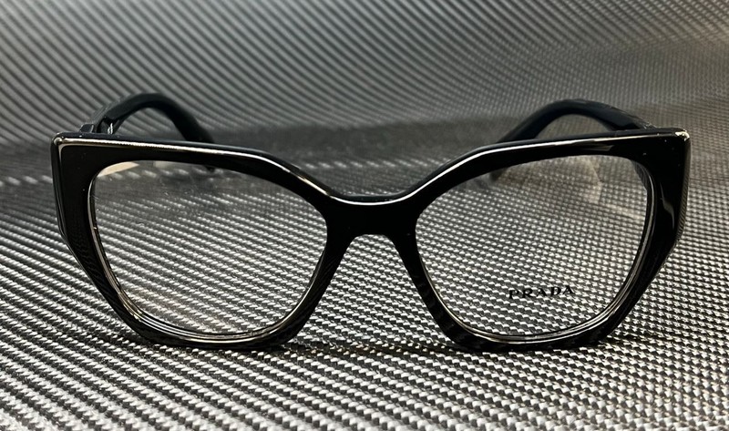 PRADA PR 18WV 1AB1O1 Black Women's 52 mm Eyeglasses gallery