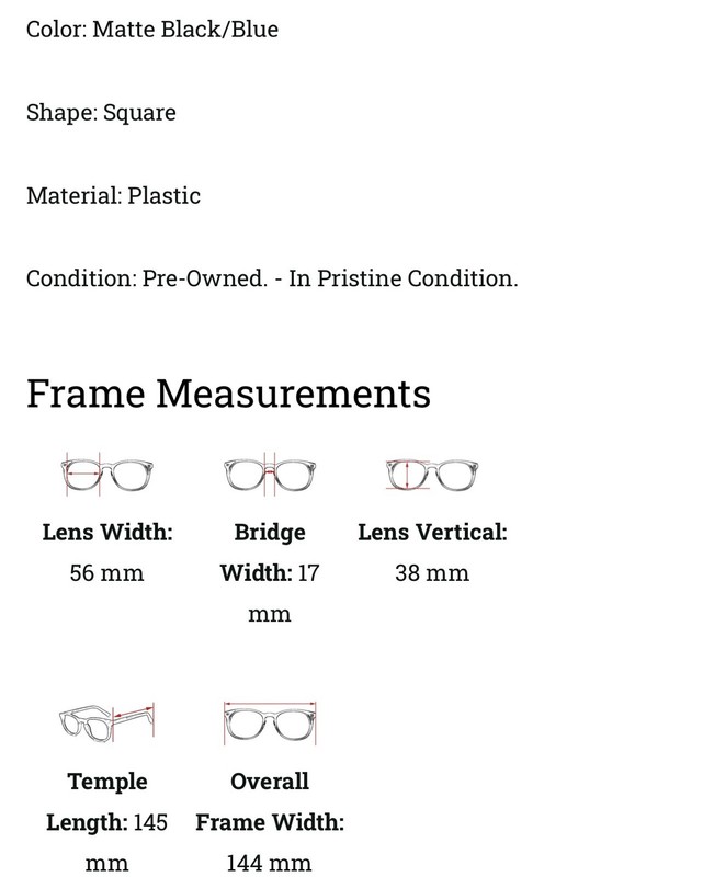 Prada Eyeglasses VPR 07P Matte Black/ Blue gallery