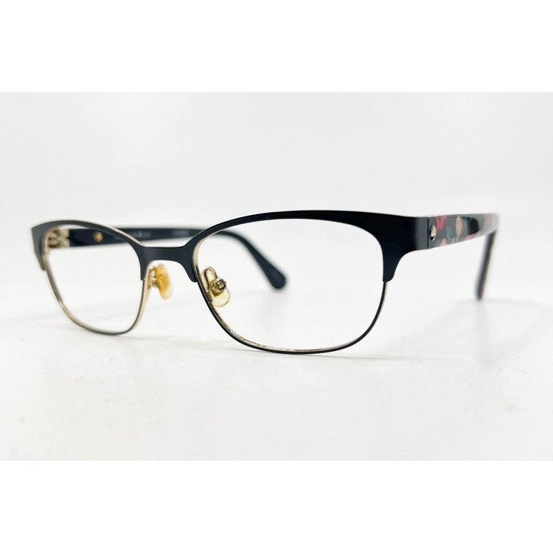 Kate Spade Diandra Eyeglasses Black Floral Cat Eye Frames 51-17-140 INA