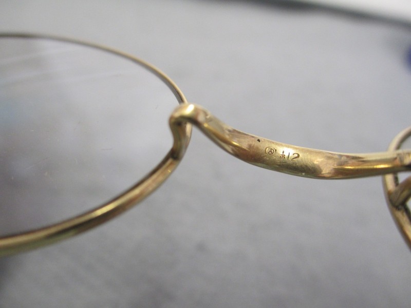 1920 AMERICAN OPTICAL, CHILDS WINDSOR SPECTACLES GLASSES 1/10 12K, BUTTE, MT gallery