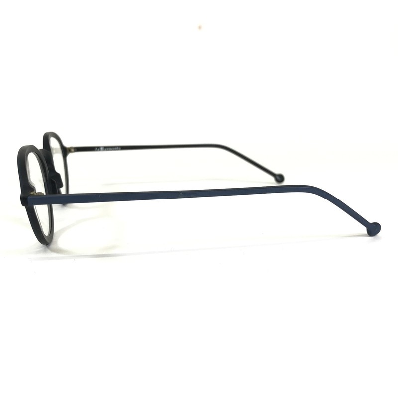 Vintage la Eyeworks Eyeglasses Frames SAGE 341M Matte Navy Blue Round 43-25-135 gallery