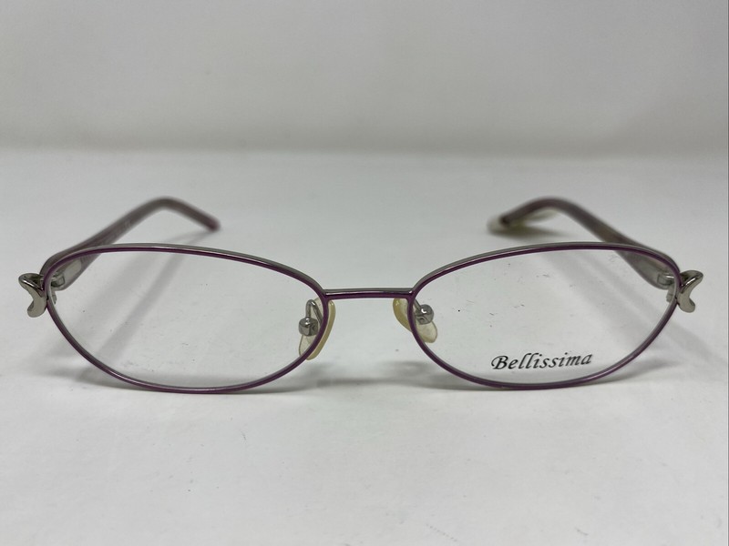 Bellissima BL 631 LAVENDER SILVER 55-16-135 Full Rim Eyeglasses Frame EB62