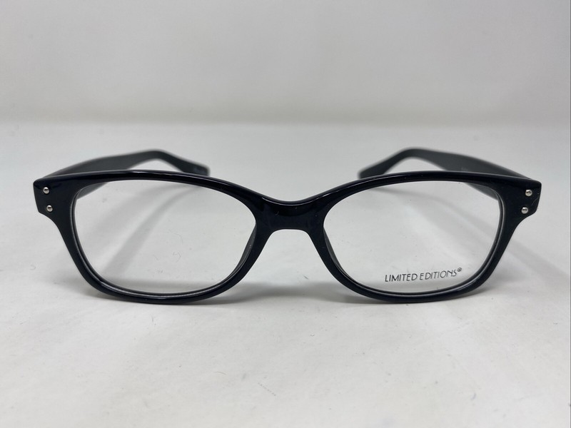 Limited Editions BARLOW BLACK 51-17-145 Plastic Full Rim Eyeglasses Frame K693