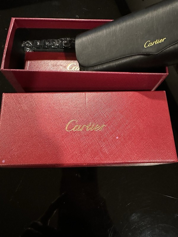 Cartier Rimless Gold Metal Eyeglass Frames Unisex Adults