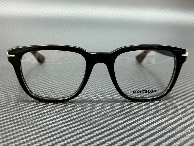 MONT BLANC MB0305O 005 Shiny Black Men's Medium 53 mm Eyeglasses gallery