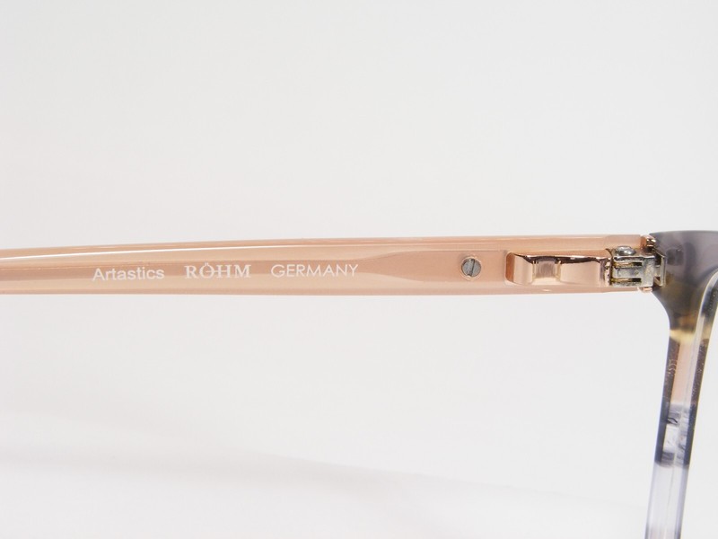 Röhm Smoky Quartz Grey Brown Transparent UNIQUE RARE EYEGLASSES ROHM 51-18-140mm gallery