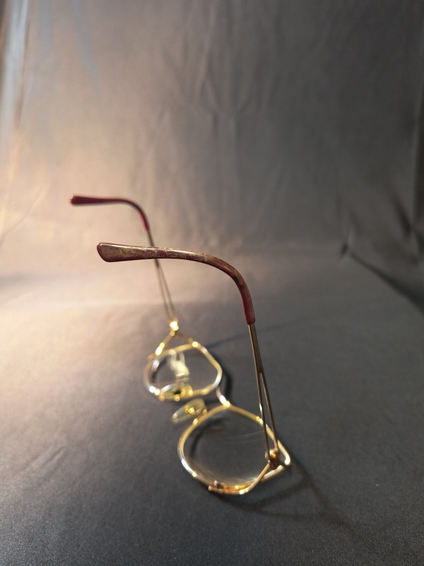 Vintage Christian Dior Gold 1980's Glasses Used FRAMES ONLY CHECK PHOTOS RARE gallery