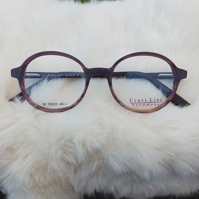NEW Cross Line Eyeglass Frames 49-19-140 M-75035 Round Gradient FRAME ONLY
