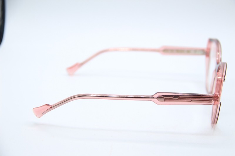 NEW CAROLINE ABRAM HELENA 663 BURGUNDY PINK AUTHENTIC EYEGLASSES 53-18 gallery