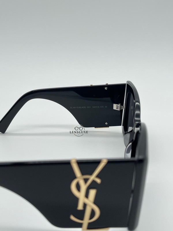 NEW Saint Laurent SL M119 BLAZE 001 Black Sunglasses NIB - FREE SHIPPING! gallery