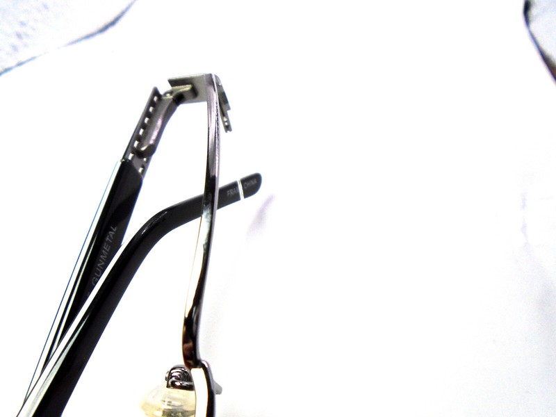 BMEC Big Idea Gunmetal 54-17-145 Rectangle Mens Eyeglasses Frames gallery