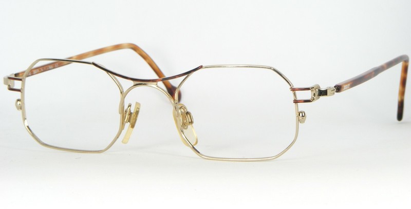 SISLEY SLY 234 M GOLD /HAVANA EYEGLASSES GLASSES METAL FRAME 44-22-140mm (NOTES)