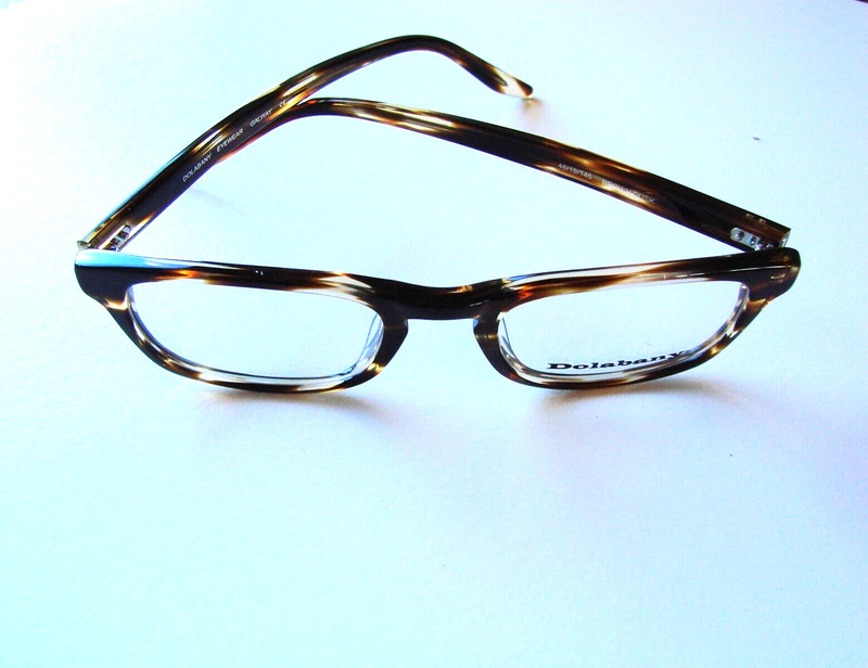 NEW DOLABANY EYEGLASS FRAME GALWAY BROWN DUSK TORTOISE RECTANGLE FULLRIM ACETATE gallery