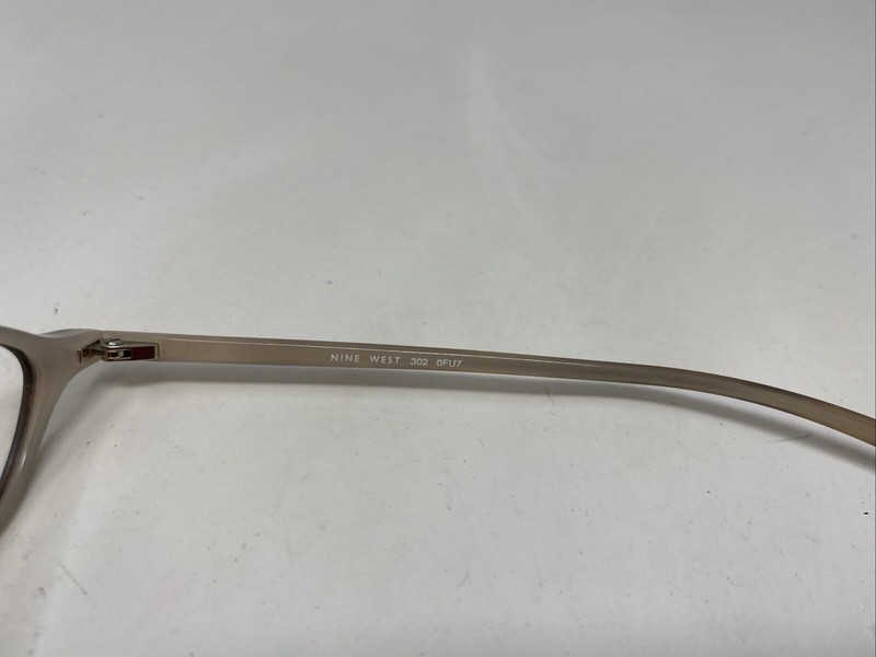 Nine West NW302 0FU7 49-15-135 Brown/Cream Full Rim Eyeglasses Frame XX55 gallery