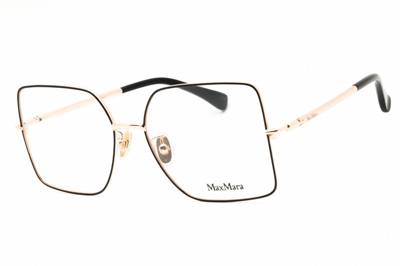 MAX MARA MM5098 H 028 Eyeglasses Shiny Rose Gold Frame 55mm