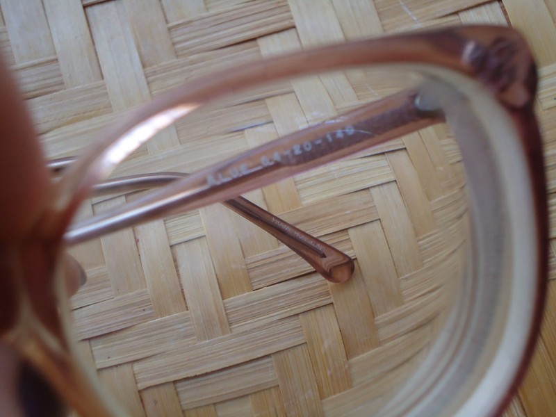 VTG Women's Eye Glass Frames Tan Brown Plastic 54-20-140 80s Barb Retro Granny gallery