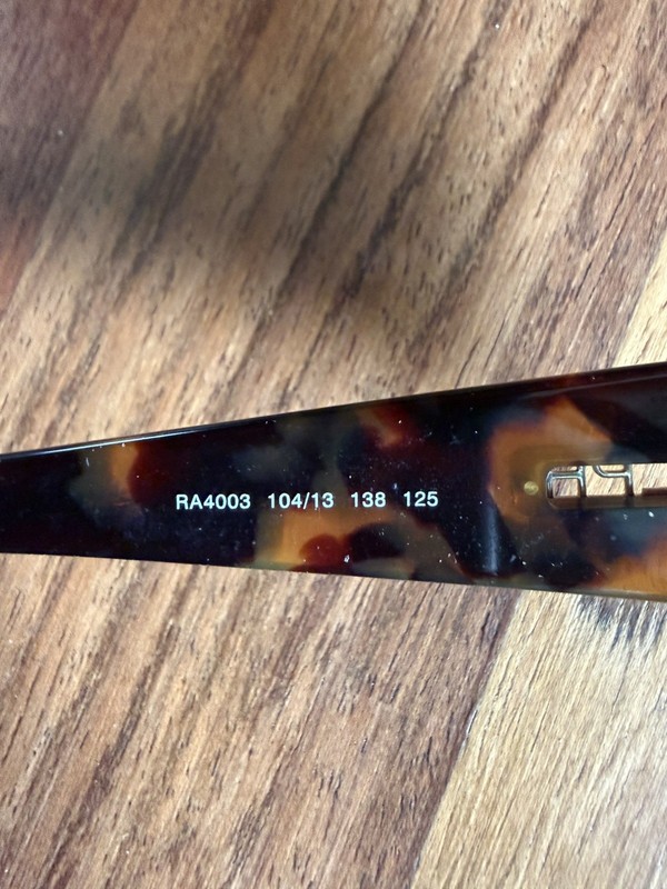 Ralph Lauren RA 4003 104/13 Shield Havana Brown Sunglasses Vintage gallery