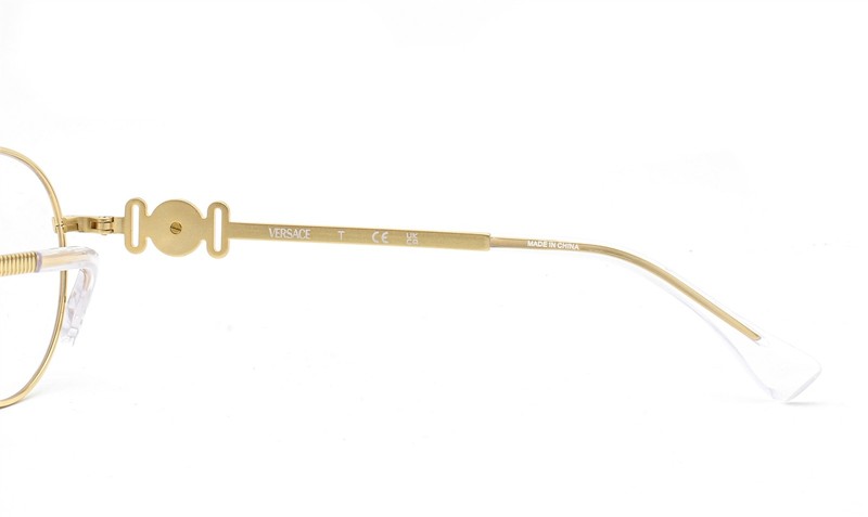 Versace Kids Eyeglasses VK 1002 1002 Glasses Shiny Gold 48mm w/case Kids Size gallery