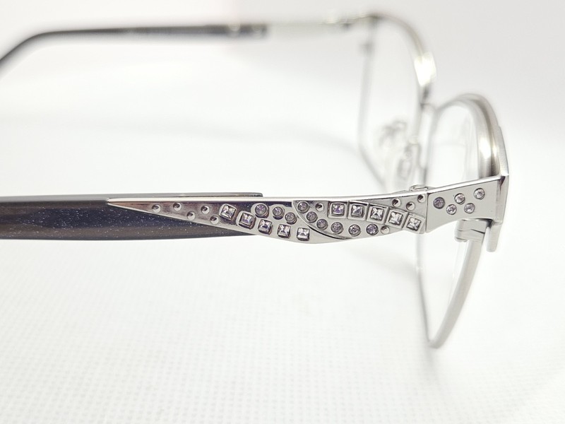 Diva 5588 137 Blue & Silver Eyeglasses Frames 54-17-145 Made In Italy gallery