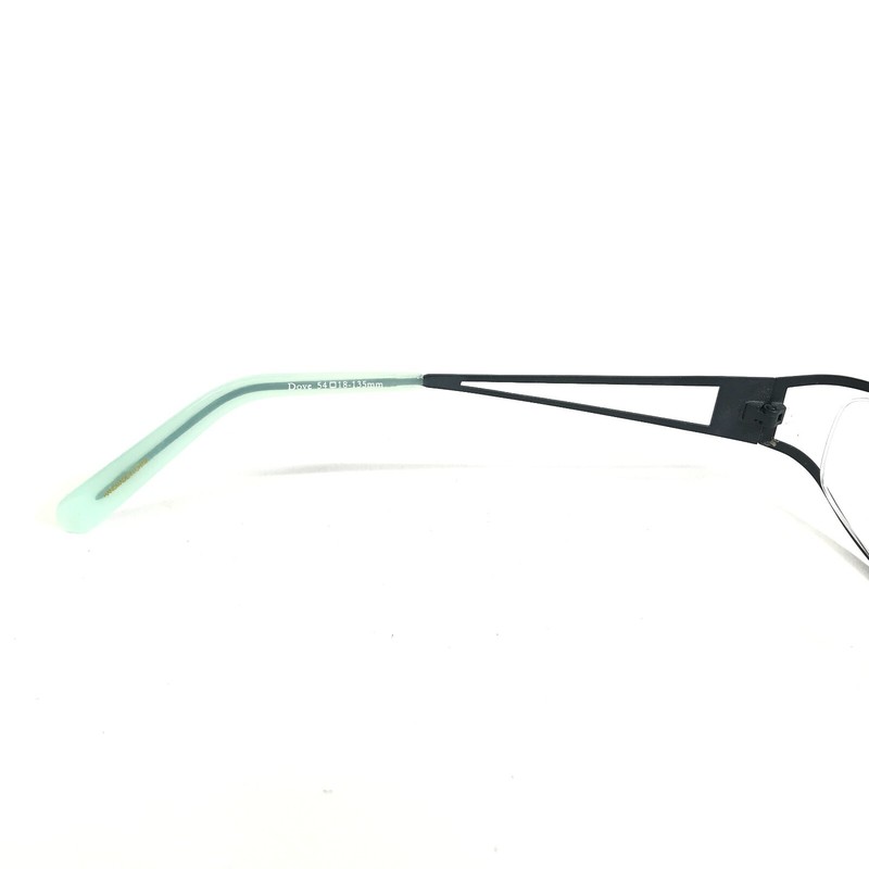 Laura Ashley Eyeglasses Frames Dove Addison Blue Floral Semi Rim 54-18-135 gallery