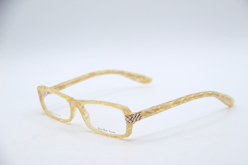 NEW BOTTEGA VENETA B.V. 122 29L YELLOW MARBLE AUTHENTIC FRAMES EYEGLASSES 53-17!