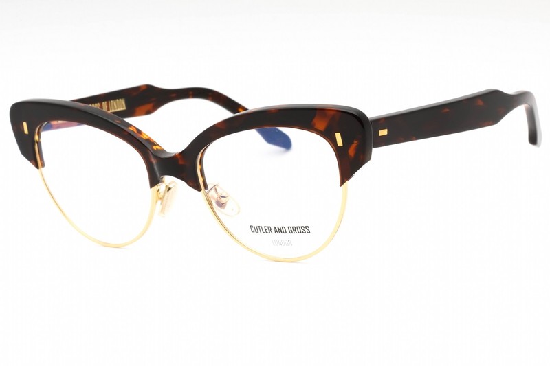 CUTLER AND GROSS CG1351-002-55 Eyeglasses Frame Size 55mm 19mm 145mm TORTOISE W