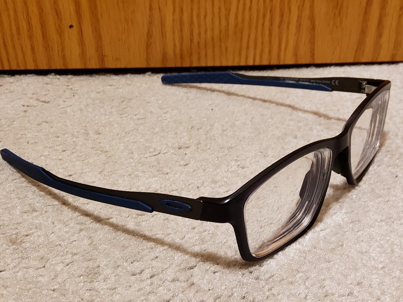 Oakley Metalink Eyeglasses Frames OX8153-0755 Satin Grey Smoke / Black 55-17-136 gallery