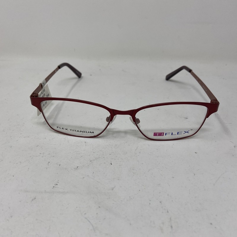 Ti Flex Eyewear 2103 604 Wine Burgundy 52-16-135 Flex Titanium Eyeglasses PL13