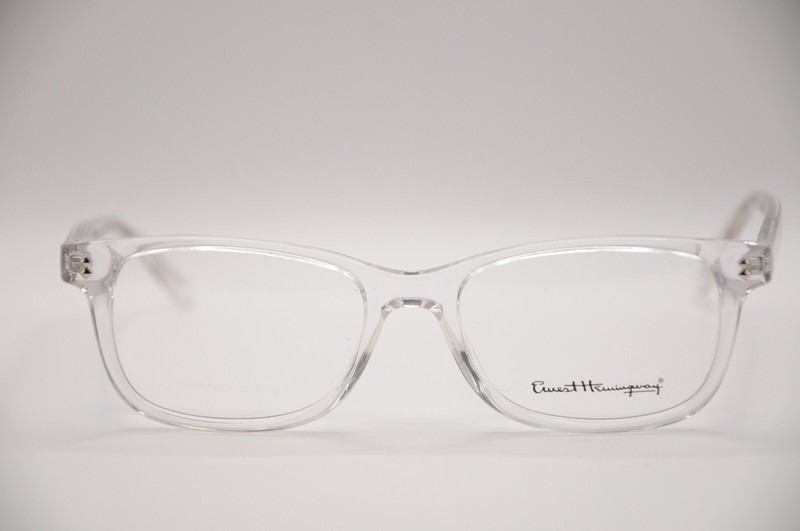 ERNEST HEMINGWAY 4617 SQUARE FULL RIM EYEGLASS FRAMES CLEAR 52-17-140 NEW