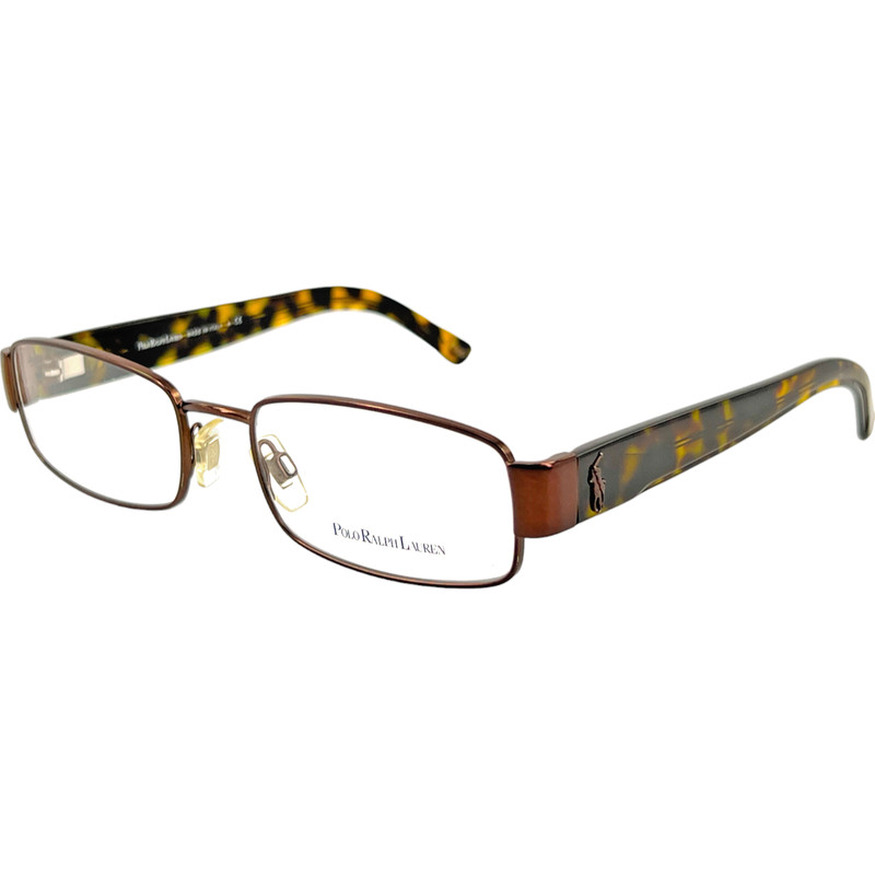 Polo Ralph Lauren 1069 Mens Metal Eyeglass Frame 9013 Brown 53-18 Italy gallery