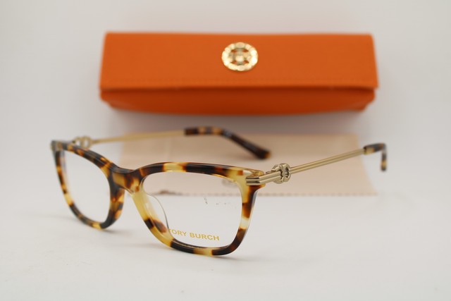 NEW TORY BURCH TY 2117U 1150 BROWN HAVANA GOLD GUNMET AUTHENTIC EYEGLASSES 51-18