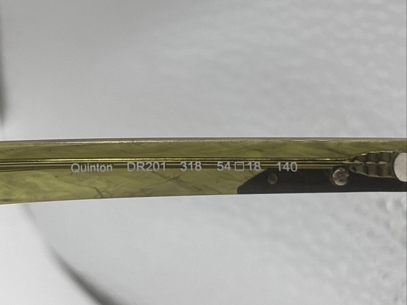 Dragon Quinton DR201 318 54/18 140 Men’s Olive Horn Full Rim Eyeglasses gallery