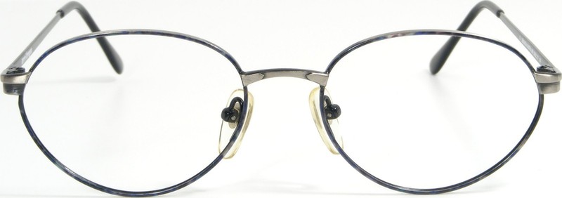 Terri Brogan 8951 50 Blue Marble Gunmetal Eyeglasses Glasses Frame 53-17-140 NOS
