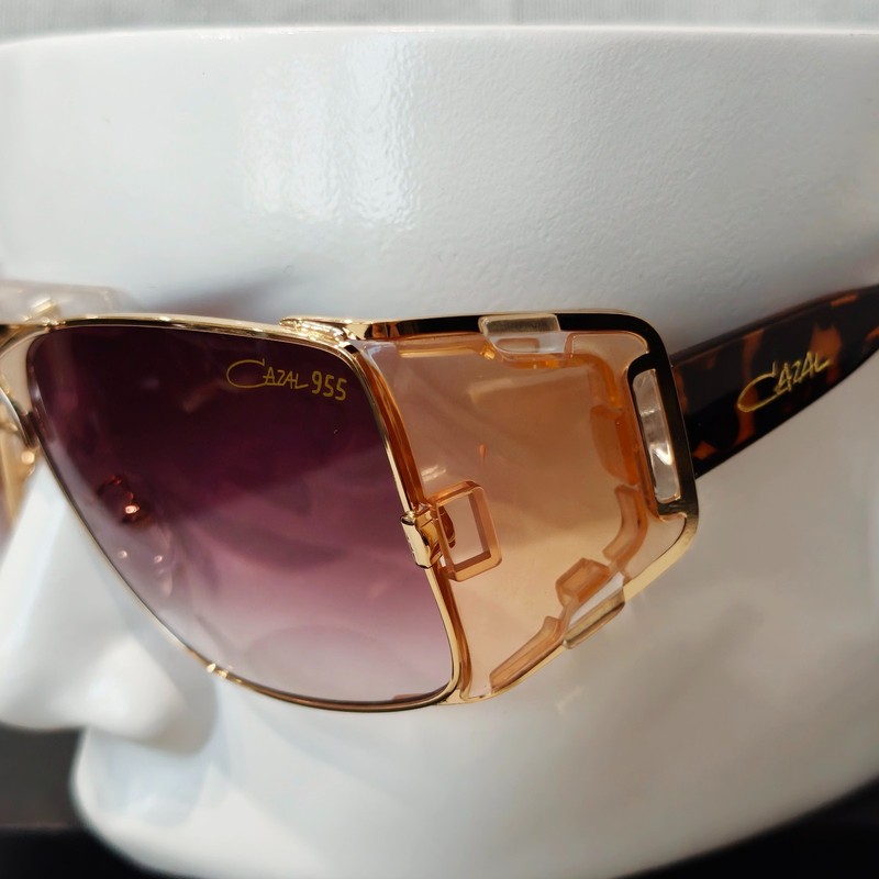 CAZAL LEGENDS 955 Havana Tortoiseshell Temple Gradient Brown Sunglasses withCase gallery