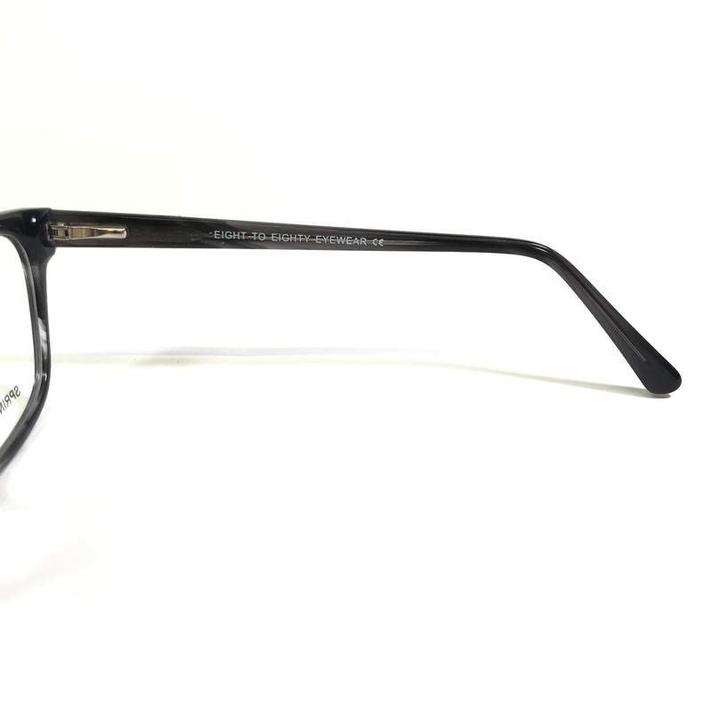 Eight to Eighty Eyeglasses Frames MILLIE DEMI GREY Clear Horn Square 52-17-145 gallery