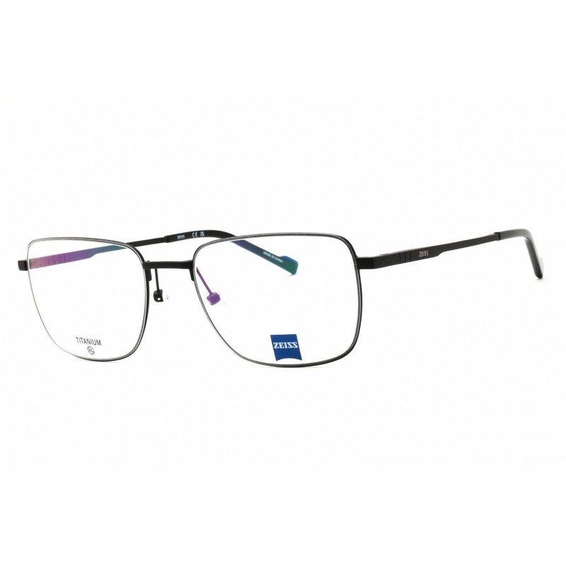 Zeiss Unisex Eyeglasses Titanium Matte Black Full Rim Rectangular ZS24155 002