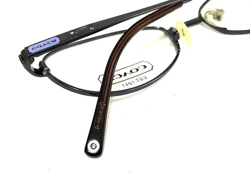 Authentic Coach Della 128 Women's Floral Bling Eyeglasses Frames 50MM Slate gallery
