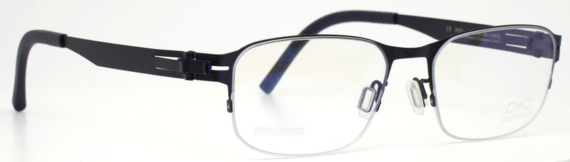 OVVO OPTICS 3907 655C Navy Unisex Kids Rectangle Eyeglasses 49-18-140 B:34 gallery