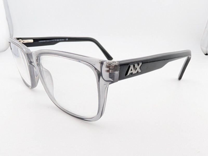 Armani Exchange Eyeglasses, Brazil, AX 3016 8239, 53-17-145, Plastic, Clear Gray gallery