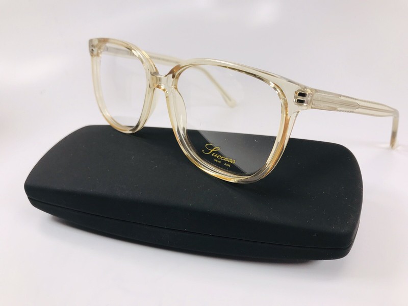 New Designer Inspired SUCCESS SS-122 Crystal Sand Eyeglasses 53mm with Case