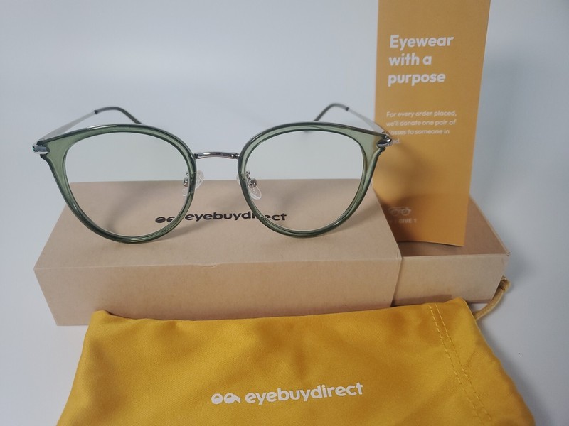 Eyebuydirect 50-21-146 C2 HOLLIE Eyeglasses TRANSLUCENT GREEN NIB