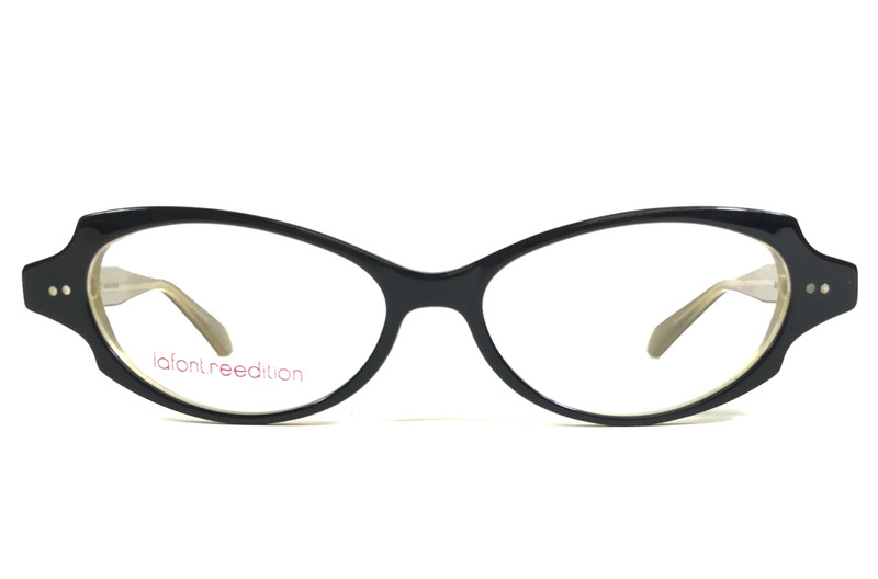 Jean Lafont Eyeglasses Frames BABEL 103 Black Yellow Oval Full Rim 51-14-143
