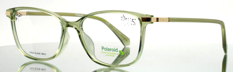 POLAROID PLD D460/G 0OX Green Transparent Womens Eyeglasses 53-16-145 B:39