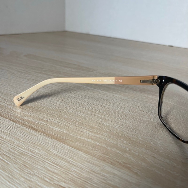 Ray-Ban RB5298 5549 Eyeglasses Brown Tortoise/Beige 53-17-135 Frames Only READ gallery