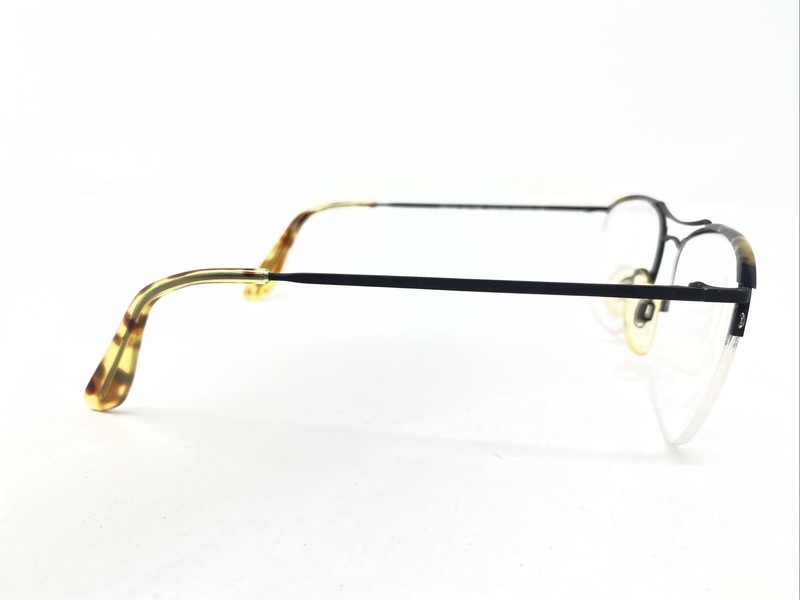 SISLEY Italy SLY 080 BLACK/TORTOISE 51-18-135 Half Rim Eyeglasses Frame “L39 gallery