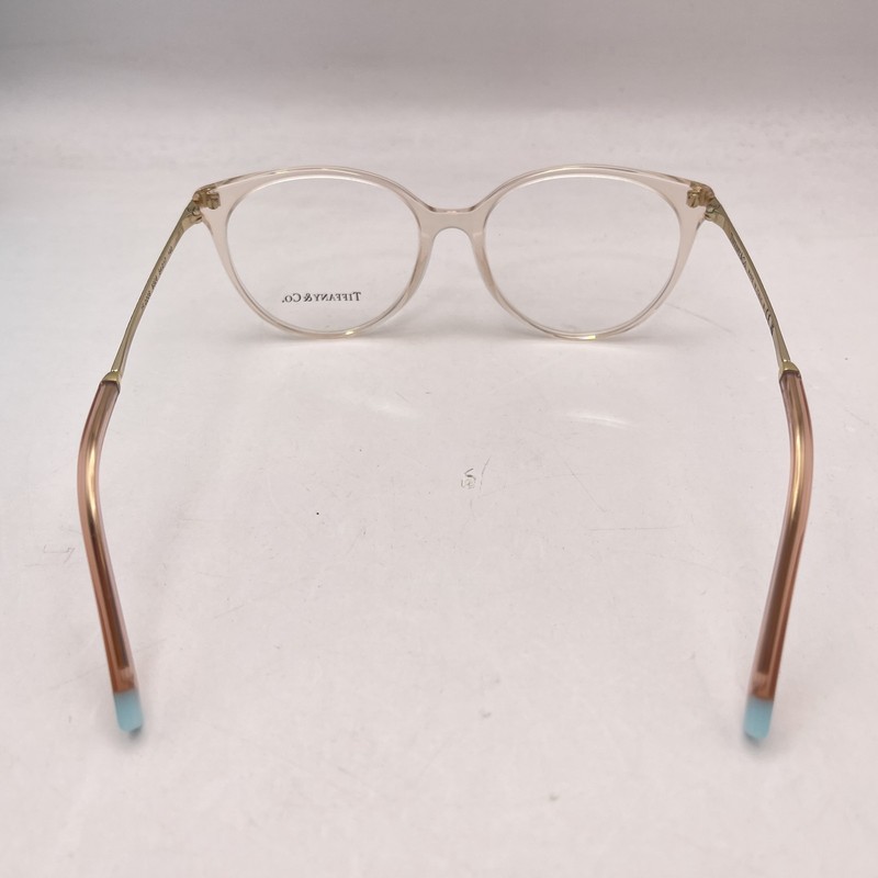 Tiffany & Co Womens Round Phantos Thin Eyeglasses TF2209 Transparent Nude gallery